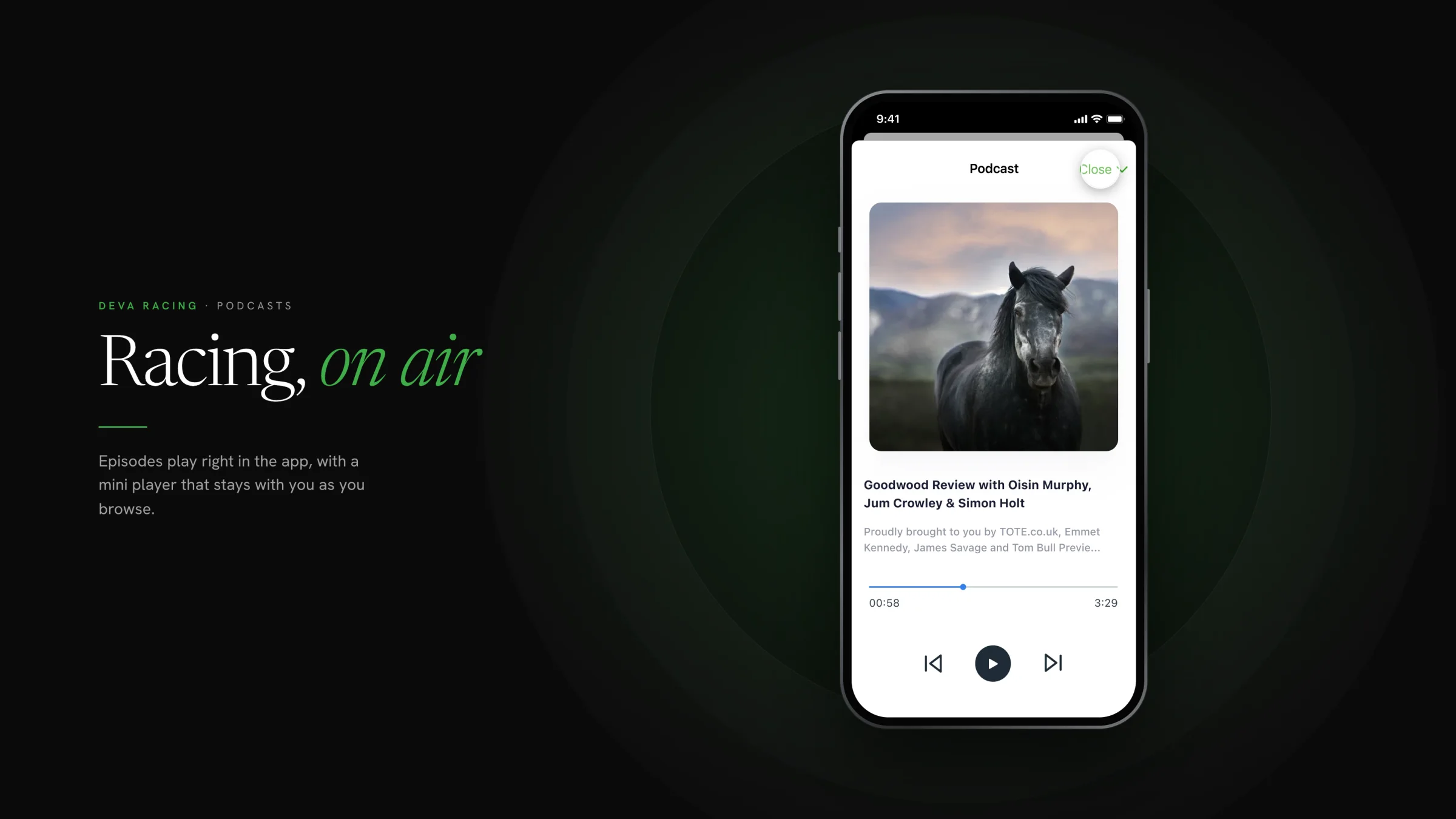 Podcast player